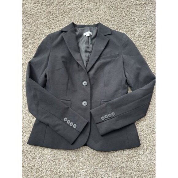 Blazer Jackets & Blazers - New York & Company Women Black Blazer Two Button Size 0 Jacket Career Wear